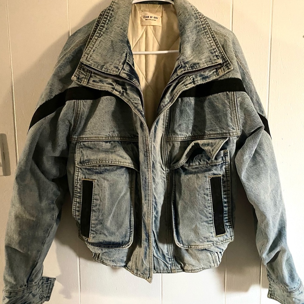 Fear of God sixth collection denim ski jacket